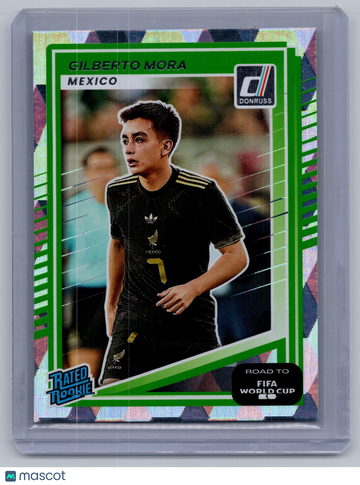 2025 Panini Donruss Road to FIFA World Cup Gilberto Mora #214 Green Mosaic