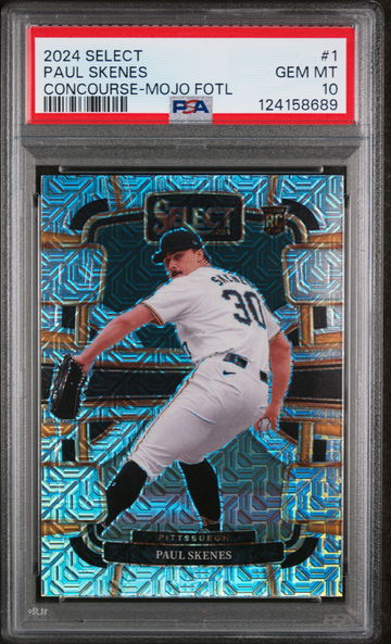 2024 Panini Select Concourse Mojo Prizm Fotl Paul Skenes #1 /6 PSA 10