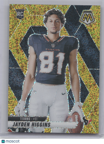 2025 Panini Mosaic Jayden Higgins #286 Gold Sparkle /24 RC