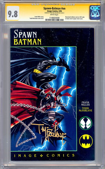 SPAWN-BATMAN #NN CGC-SS 9.8 *SIGNED TODD MCFARLANE* SPAWN CREATOR CVR & ART 1994