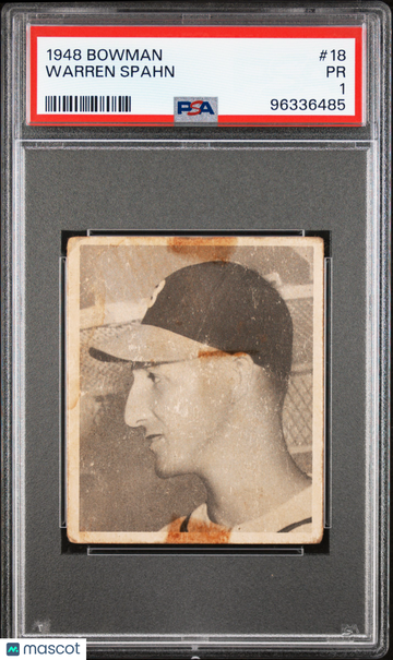 1948 Bowman Warren Spahn #18 PSA 1