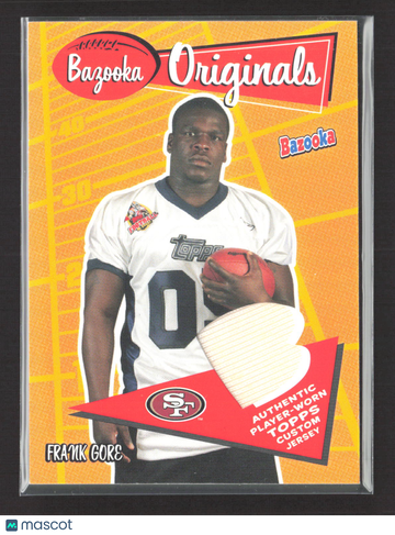 2005 Topps Bazooka Originals Frank Gore #BO-FG Authentic Player-Worn Jersey Relic