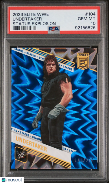 2023 Elite WWE Undertaker #104 Status Explosion Parallel/Variety PSA 10