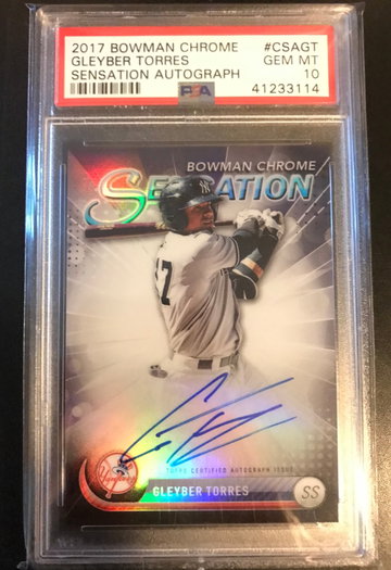 Gleyber Torres Bowman Chrome Sensation #'d /99