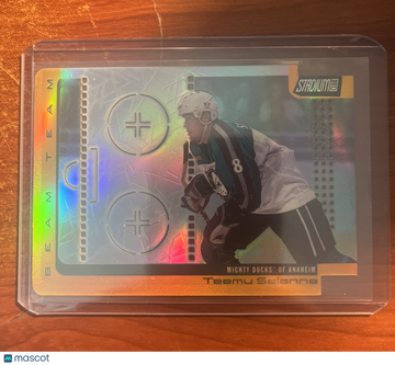 2000-01 Stadium Club Teemu Selanne #BT10 Beam Team SN