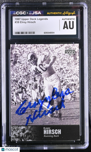 1997 Upper Deck Legends Elroy Hirsch #39 Hand Signed Auto CGC Authentic JSA Auto Authentic