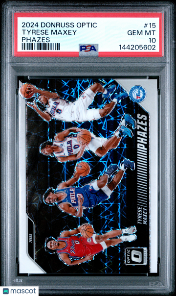 2024 Panini Donruss Optic Phazes Tyrese Maxey #15 Short Print Nicely Centered Mint Parallel/Variety Base Set Insert Low