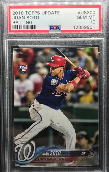Juan Soto 2018 Topps Update RC PSA 10