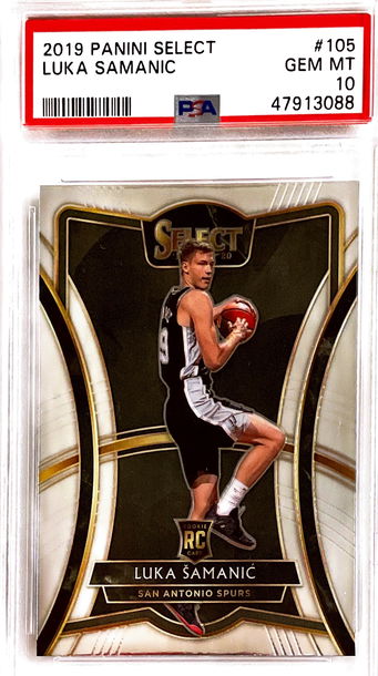 2019 Panini Select 105 Luka Samanic Premier Level PSA 10 Gem Mint