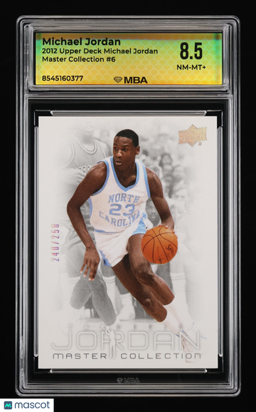 2012 Upper Deck Michael Jordan Master Collection Michael Jordan #6 MBA 8.5