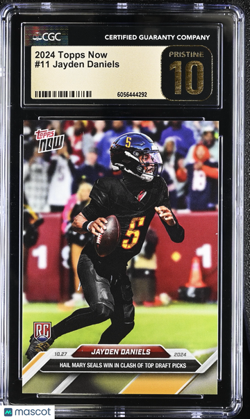 2024 Topps Now Jayden Daniels #11 CGC 10