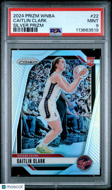 2024 Panini Prizm WNBA Caitlin Clark #22 Silver PSA 9
