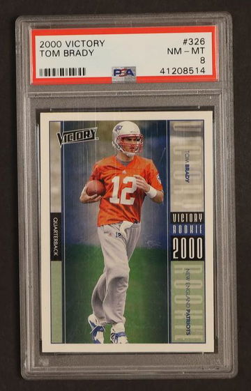 2000 Upper Deck Victory Tom Brady #326 PSA 8