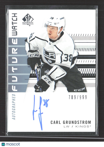 2020 Upper Deck SP Authentic Future Watch Carl Grundstrom #160 /999