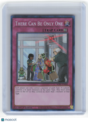 Wild Survivors There Can Be Only One Holo Collector's Rare 1st Edition #WISU-EN060