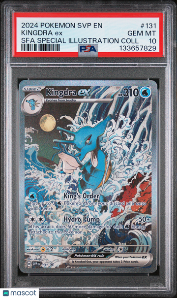 2024 Pokemon SVP EN-SV Black Star Promo Kingdra EX Sfa Special Illustration Coll PSA 10 #131