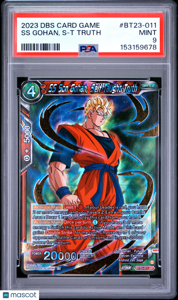 2023 Dragon Ball Super Card Game Series 23 Perfect Combination SS Gohan, S-T Truth PSA 9 #BT23-011