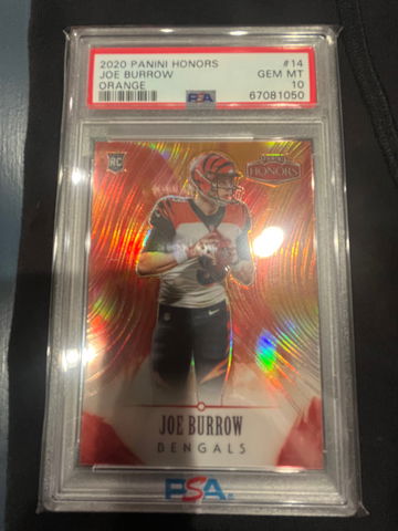 2020 Honors Joe Burrow Orange /20 PSA 10