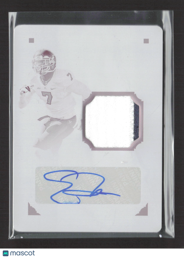 2016 Panini National Treasures Collegiate Eli Harold #37 Printing Plate Black Authentic Autograph Patch Memorabilia