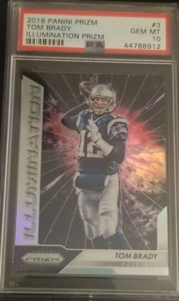 2016 Panini Prizm Tom Brady Illumination PSA 10