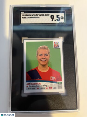 2015 Panini FIFA Women's World Cup Canada Album Stickers Ada Hegerberg Rookie SGC 9.5