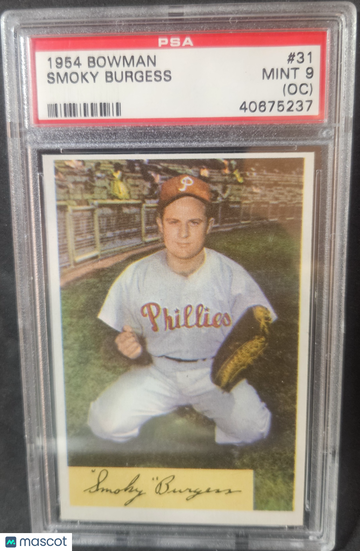 1954 Bowman Smoky Burgess #31 Oc PSA 9