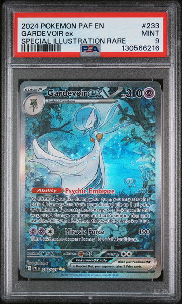 2024 Pokemon Scarlet and Violet Paldean Fates Special Illustration Rare Gardevoir Ex #233 PSA 9