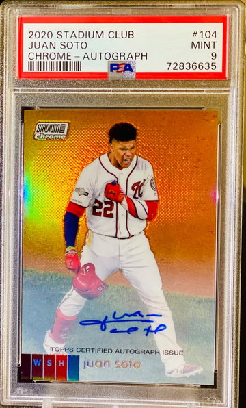 2020 Juan Soto Stadium Club Variation Auto /10 PSA 9 SSP