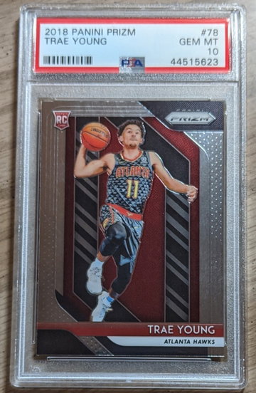 2018-19 Panini Prizm Trae Young PSA 10 Gem Mint Rookie Card #78