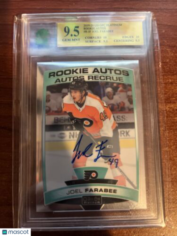 2019-20 O-Pee-Chee Platinum Joel Farabee Rookie MNT 9.5