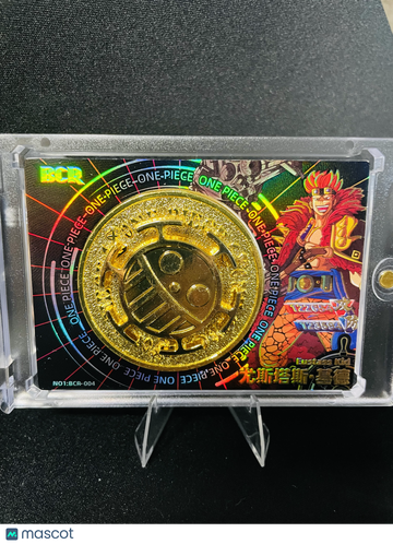 One Piece Eustass Kid Holo Gold Coin Inlay BCR-004 Chinese 2026