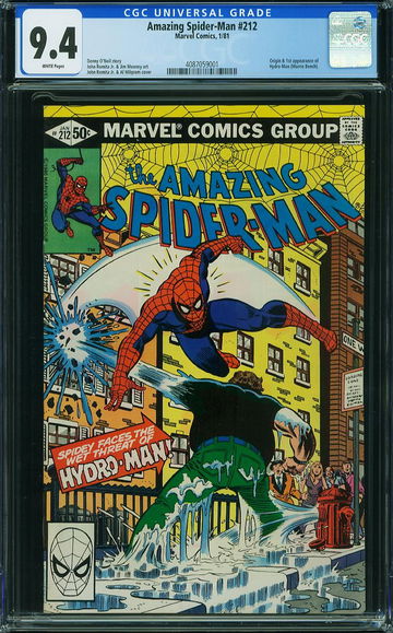 AMAZING SPIDER-MAN #212, CGC 9.4 NM