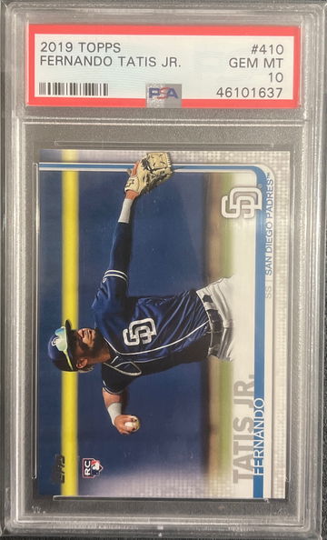 2019 Topps Fernando Tatis Jr #410 PSA 10