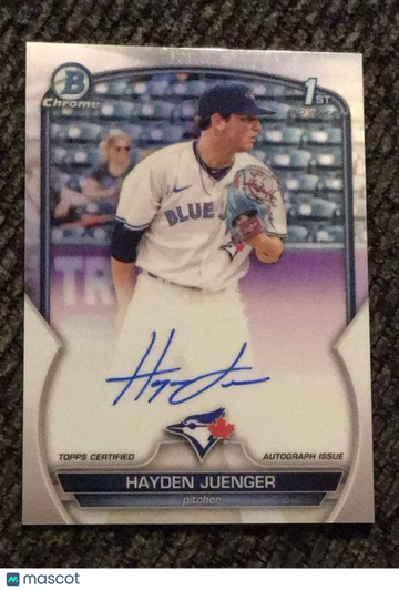 2023 Bowman - Chrome Prospects Autographs Hayden Juenger #CPA-HJ