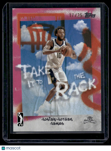 2025 Topps G League Josiah-Jordan James #TB-17 Pink /25