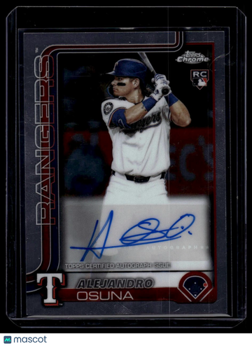 2025 Topps Chrome Update Alejandro Osuna #AC-AO Chrome Update Autographs SN AU