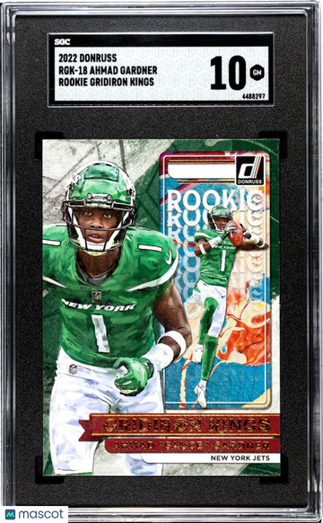 2022 Donruss Ahmad Gardner Ahmad Sauce Gardner Ahmad "Sauce" Gardner #RGK-18 Rookie Gridiron Kings Rookie SGC 10