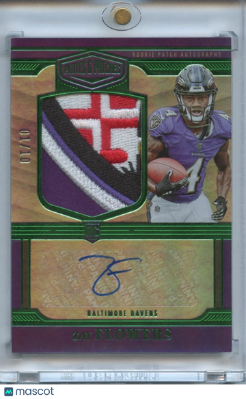 2023 Zay Flowers Patch Rookie Panini Authentic
