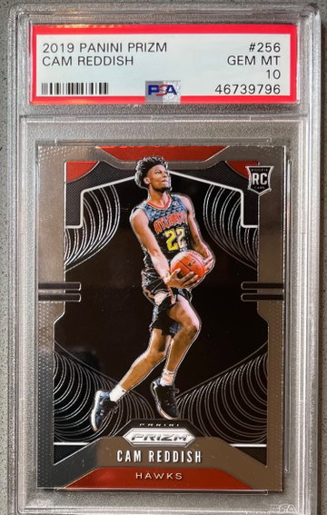 2019-20 Prizm Base Cam reddish PSA 10