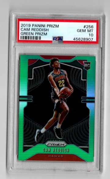 2019 Prizm Green Prizm Cam Reddish PSA 10