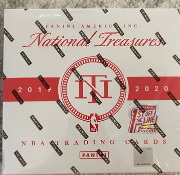 2019 NBA basketball national treasures 1st fotl first off the line Box