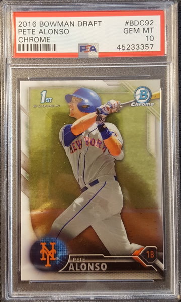 2016 Bowman Chrome Pete Alonso PSA 10 New York Mets