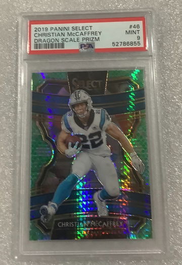 2019 Select Dragon Christian McCaffrey Concourse/88 PSA 9 Panthers 