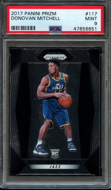 2017 Panini Prizm Donovan Mitchell PSA 9