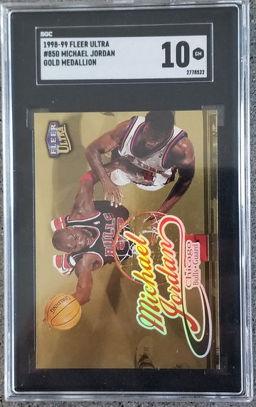 1998 Fleer Ultra Michael Jordan Gold Medallion SGC 10