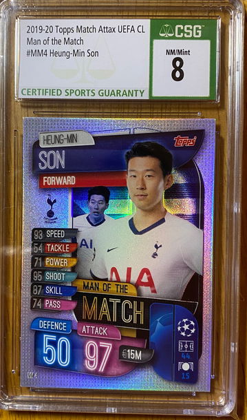 2019 Topps Match Attax UEFA CL Heung-Min Son Man of the Match CSG 8