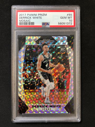 2017 Panini Prizm Mosaic - Derrick White - Rookie Prizm PSA 10 Gem Mint