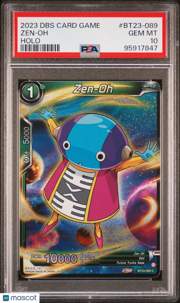 2023 Dragon Ball Super Card Game Series 23 Perfect Combination Zen-Oh Holo PSA 10 #BT23-089
