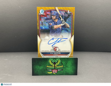 2023 Bowman Chrome C.J. Kayfus #CDA-CKA /50 Autograph