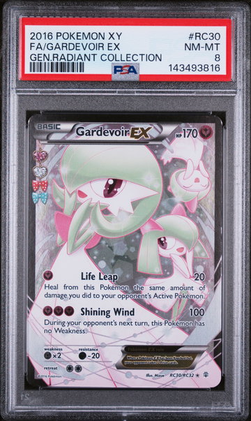 2016 Pokemon XY Generations Radiant Collection Gardevoir Ex #RC30 PSA 8